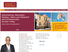 Tablet Screenshot of immobilien-kleinmachnow.de